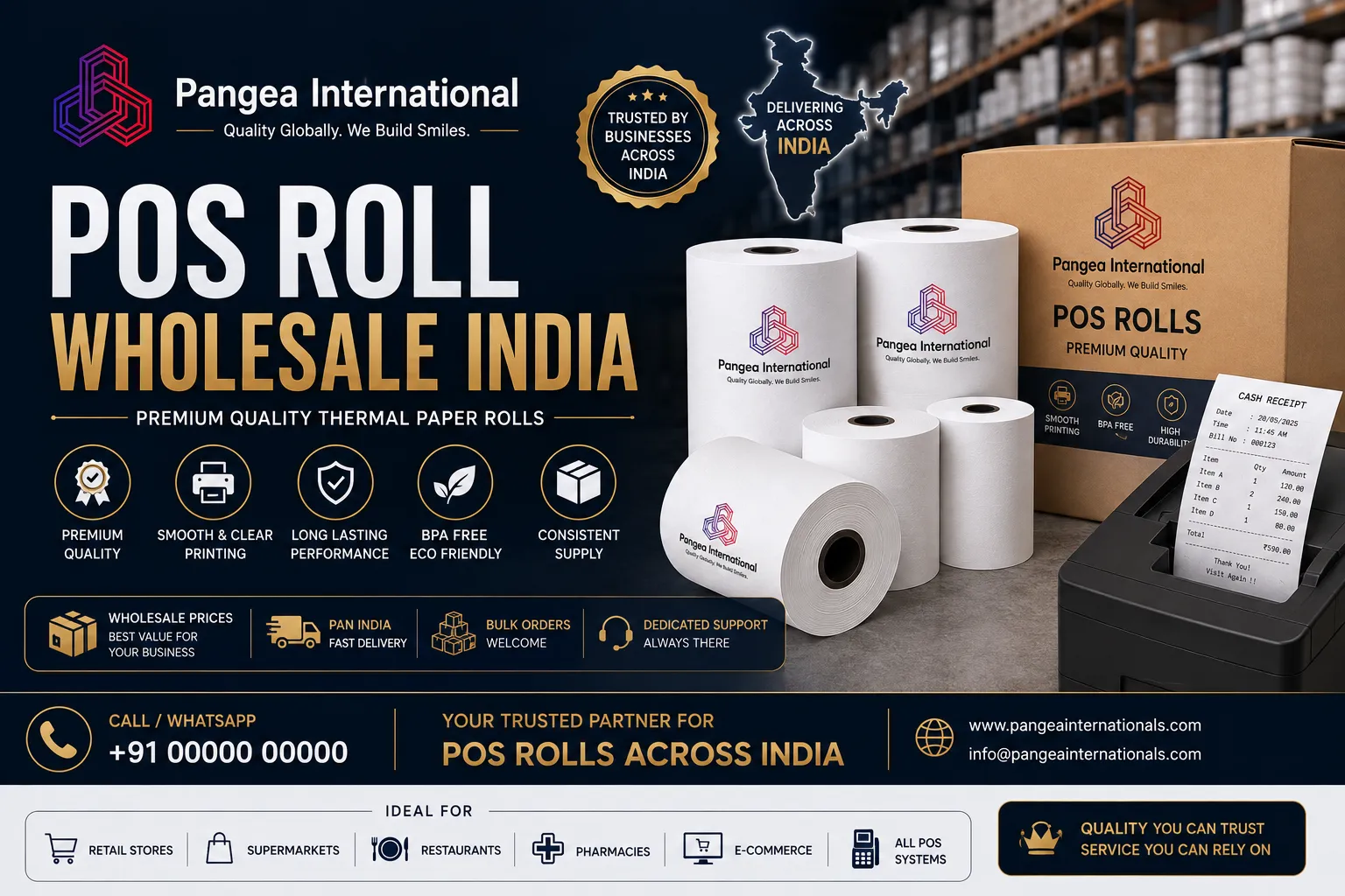 POS Roll Wholesale India: How Bulk Buying Saves Businesses 40-60% Annually