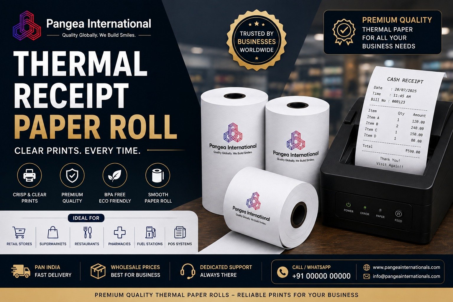 Thermal Receipt Paper Roll: Types, Sizes, and How to Choose the Right One for Your Business